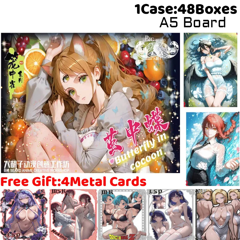 Коллекция Big Bread Studio Butterfly in Cocoon, доска A5, редкая коллекция, сексуальные карты Waifu, коробка-бустер ACG для девочек, подарки для хобби
Коллекция Big Bread Studio Butterfly in Cocoon, доска A5, редкая коллекция, сексуальные карты Waifu, коробка-бустер ACG для девочек, подарки для хобби