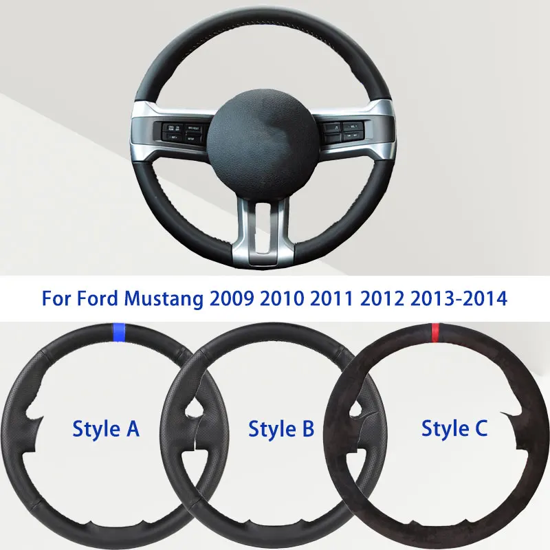 Черный чехол на руль из микрофибры и искусственной кожи для Ford Mustang 2009-2014, мягкий автомобильный чехол-накладка
Черный чехол на руль из микрофибры и искусственной кожи для Ford Mustang 2009-2014, мягкий автомобильный чехол-накладка