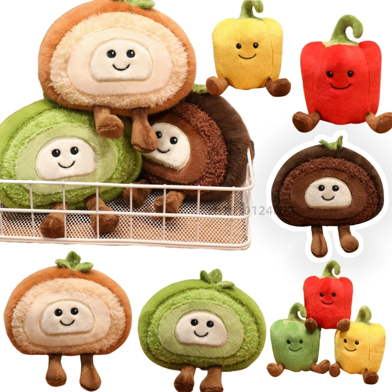 New Dessert Swiss Roll Vegetables Green Pepper Chili Peppers Super Soft Dolls Girls Boys Birthday Christmas Gifts Party Decor
New Dessert Swiss Roll Vegetables Green Pepper Chili Peppers Super Soft Dolls Girls Boys Birthday Christmas Gifts Party Decor