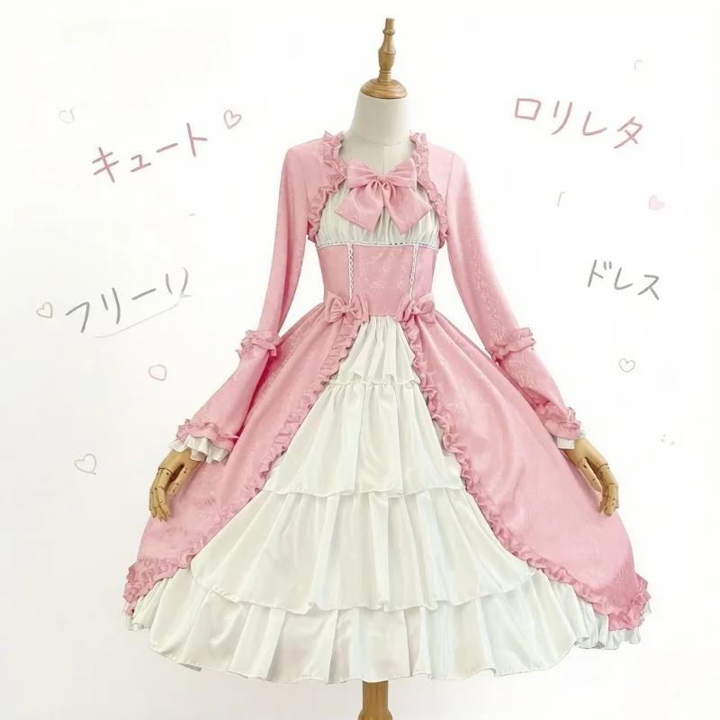 Gothic Lolita Dress Vintage Medieval Square Collar Corset Bowknot Princess Party Gown Women Retro Rococo Steampunk Costume
Gothic Lolita Dress Vintage Medieval Square Collar Corset Bowknot Princess Party Gown Women Retro Rococo Steampunk Costume