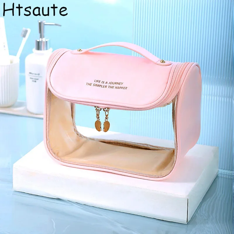 Transparent PVC Toiletry Bag for Women Men Travel Organizer Makeup Bags Water-resistant Shaving Cosmetic Bags Strorage necesere
Transparent PVC Toiletry Bag for Women Men Travel Organizer Makeup Bags Water-resistant Shaving Cosmetic Bags Strorage necesere