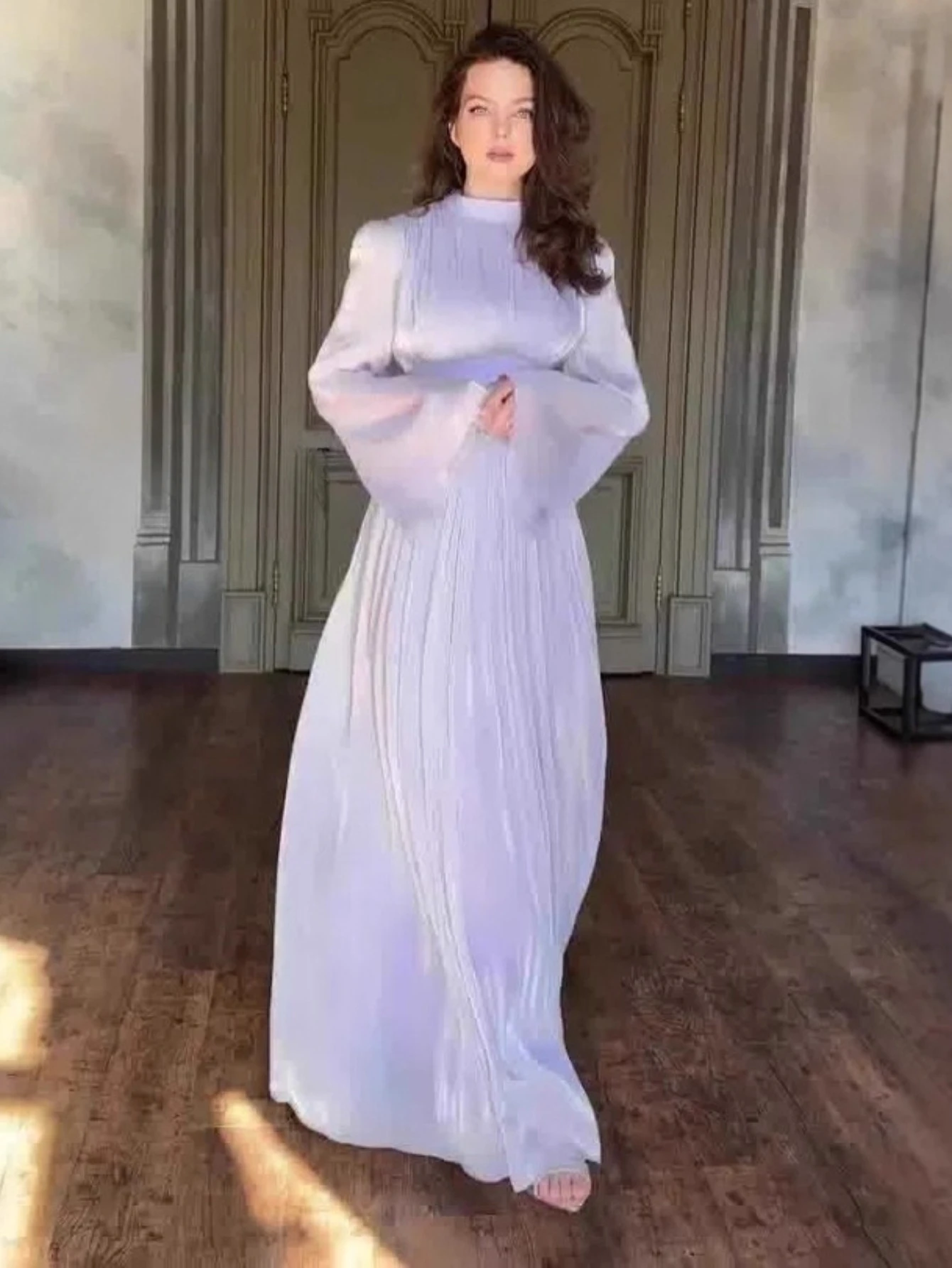 Eid Women Dress Muslim Silky Pelated Abaya Dubai Vestidos Largos Long Dresses Kaftan Arab Robe Party Caftan Jalabiya Ramadan
Eid Women Dress Muslim Silky Pelated Abaya Dubai Vestidos Largos Long Dresses Kaftan Arab Robe Party Caftan Jalabiya Ramadan