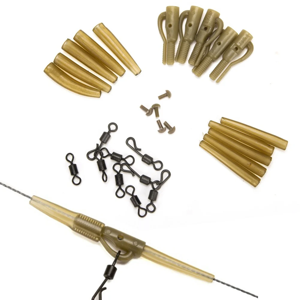 30 Pieces Comprehensive Heli Rig Fishing Set Soft Rubber Sleeves Metal Swivels Plastic Components Carp Angling Gear Fishing Part
30 Pieces Comprehensive Heli Rig Fishing Set Soft Rubber Sleeves Metal Swivels Plastic Components Carp Angling Gear Fishing Part