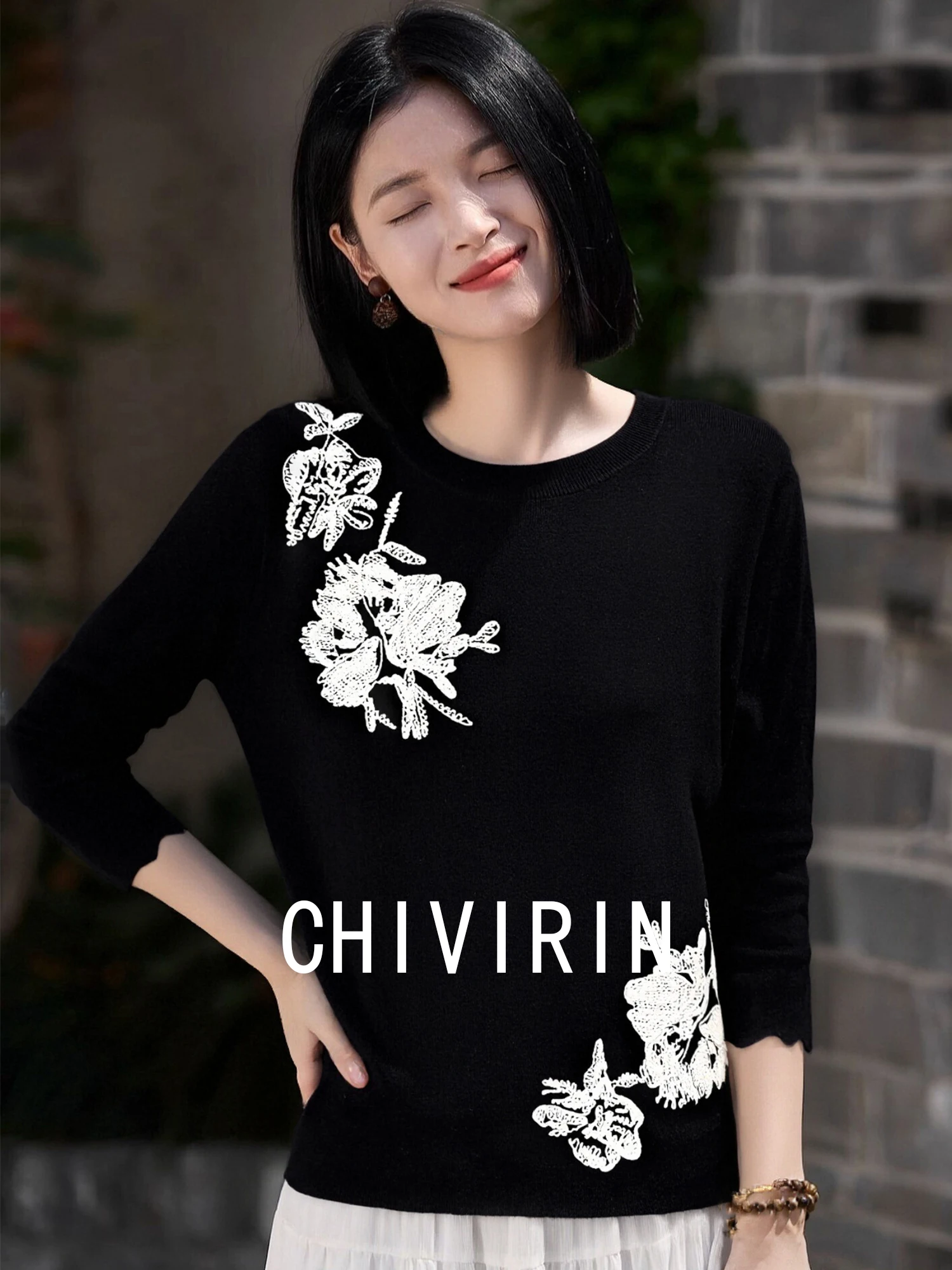 Ele Floral Embroidery Knitted Sweater Women's Base Layer Long Sve Comfortable Fit Daily Wear Chinese Sle Wool Blend
Ele Floral Embroidery Knitted Sweater Women's Base Layer Long Sve Comfortable Fit Daily Wear Chinese Sle Wool Blend