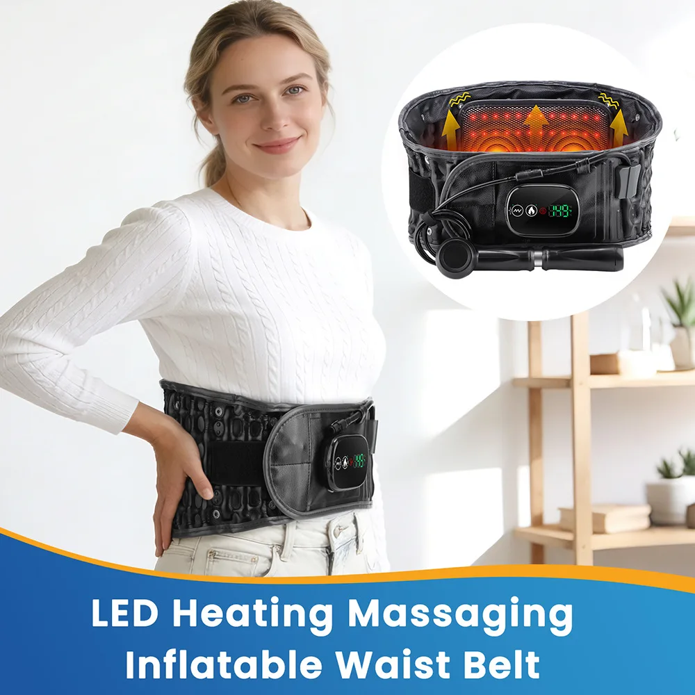 3 Levels of Heating, 3 Vibrations, Massage, 60 Red Light Beads, Inflatable Airbags, Waist Belt Protection, PU Leather 5000mA
3 Levels of Heating, 3 Vibrations, Massage, 60 Red Light Beads, Inflatable Airbags, Waist Belt Protection, PU Leather 5000mA