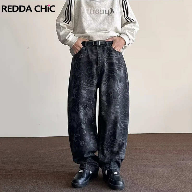 Брюки REDDACHiC мужские с широкими штанинами, текстурированные со змеиным принтом, повседневные свободные штаны с камуфляжным принтом, уличная одежда в стиле Харадзюку, Y2k
Брюки REDDACHiC мужские с широкими штанинами, текстурированные со змеиным принтом, повседневные свободные штаны с камуфляжным принтом, уличная одежда в стиле Харадзюку, Y2k