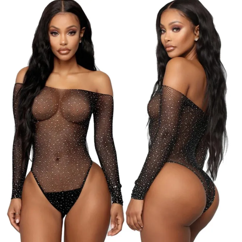 One-Piece Erotic Sexy Lingerie Bodysuit Women Pornos Suit Perspective Rhinestone Underwear Transparent Mesh Open Bra Sets
One-Piece Erotic Sexy Lingerie Bodysuit Women Pornos Suit Perspective Rhinestone Underwear Transparent Mesh Open Bra Sets