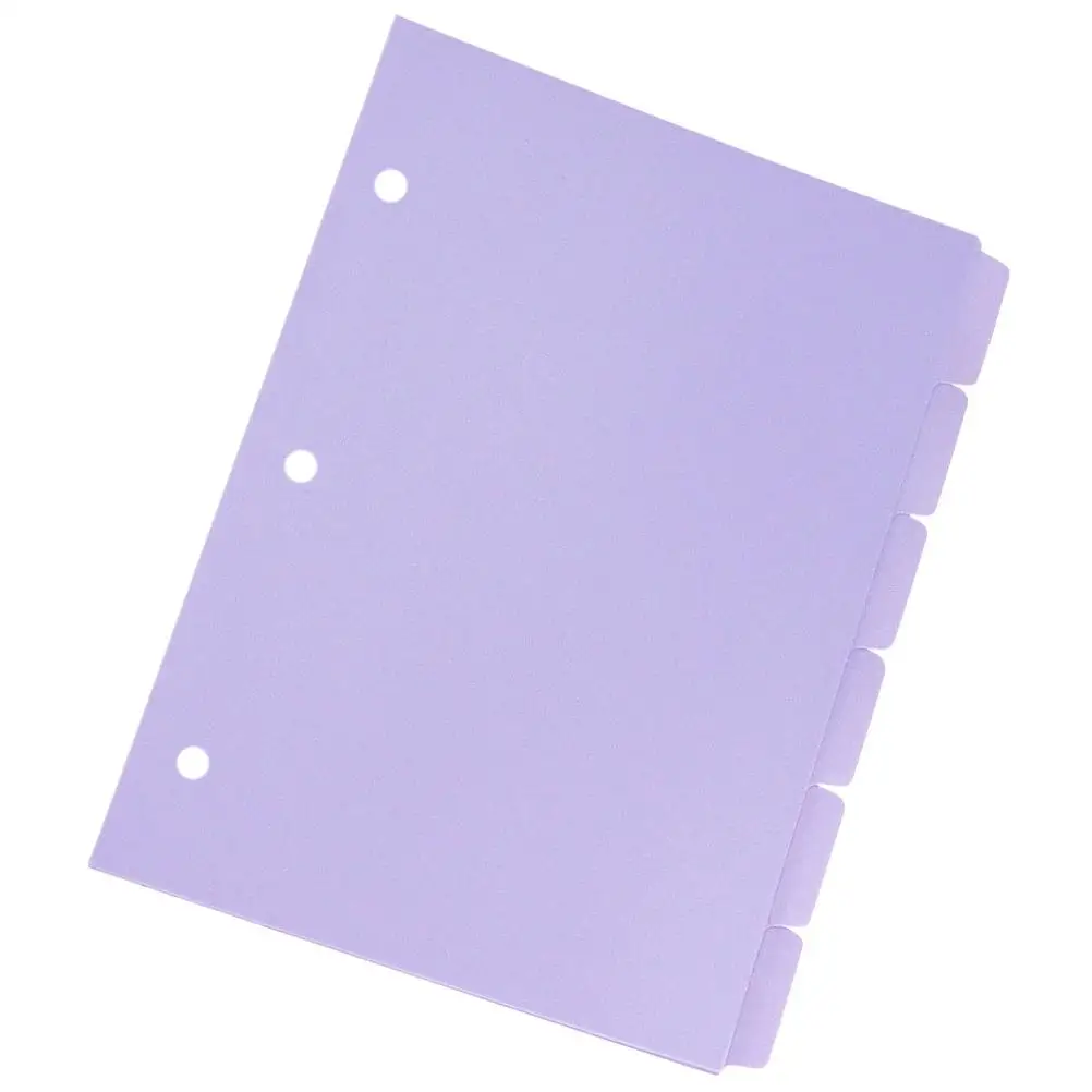 Lilac Dividing Page A4 8 Pages Punched Binder Dividers Detachable Tabs Notepad Loose Leaf Notebook Inserts Colored Index
Lilac Dividing Page A4 8 Pages Punched Binder Dividers Detachable Tabs Notepad Loose Leaf Notebook Inserts Colored Index