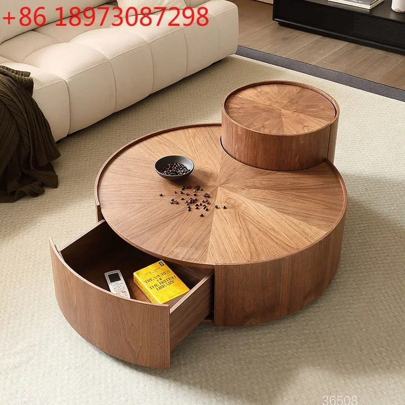Round solid wood coffee table creative light luxury combination Italian minimalist high sense modern tea table
Round solid wood coffee table creative light luxury combination Italian minimalist high sense modern tea table