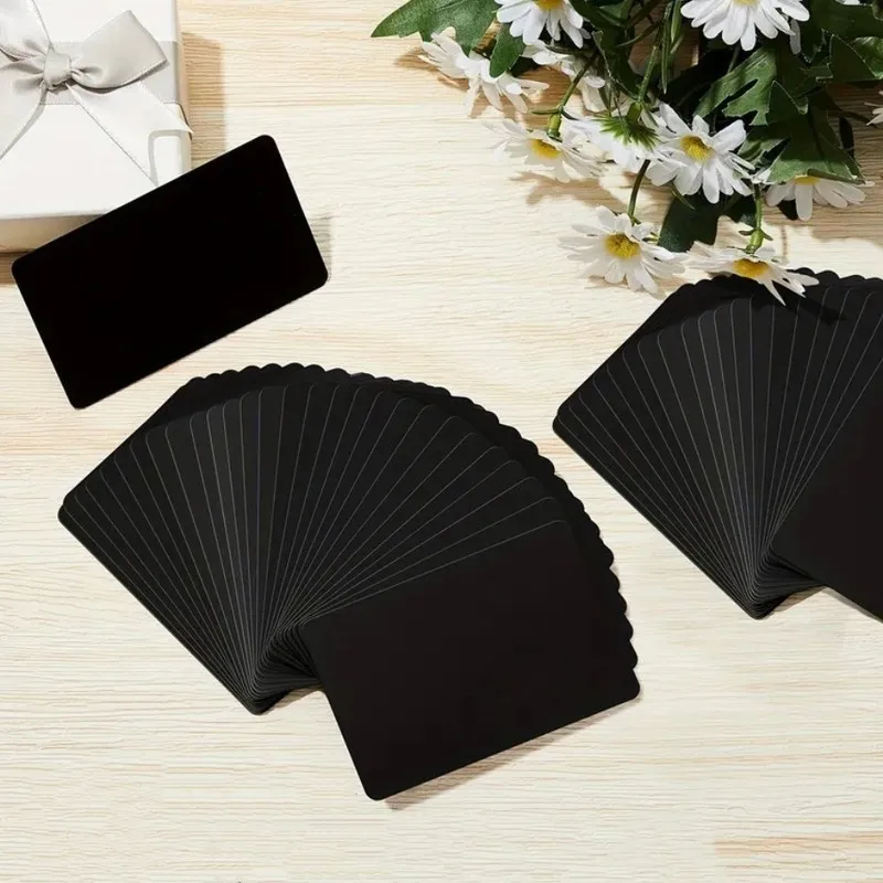 46pcs Black Glossy Surface Aluminum Card Exquisite Texture Plate Premium Alloy Sheet for High Grade Occasion Decoration
46pcs Black Glossy Surface Aluminum Card Exquisite Texture Plate Premium Alloy Sheet for High Grade Occasion Decoration
