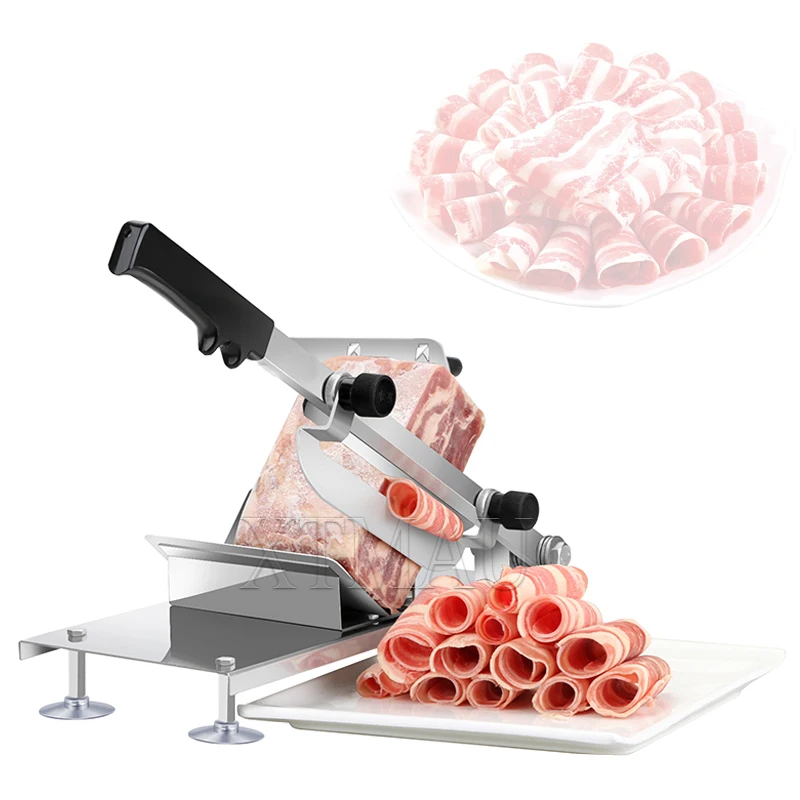 Home Kitchen Frozen Meat Slicer Manual Stainless Steel Lamb Beef Cutter Slicing Machine Automatic Meat Delivery Nonslip Handle
Home Kitchen Frozen Meat Slicer Manual Stainless Steel Lamb Beef Cutter Slicing Machine Automatic Meat Delivery Nonslip Handle