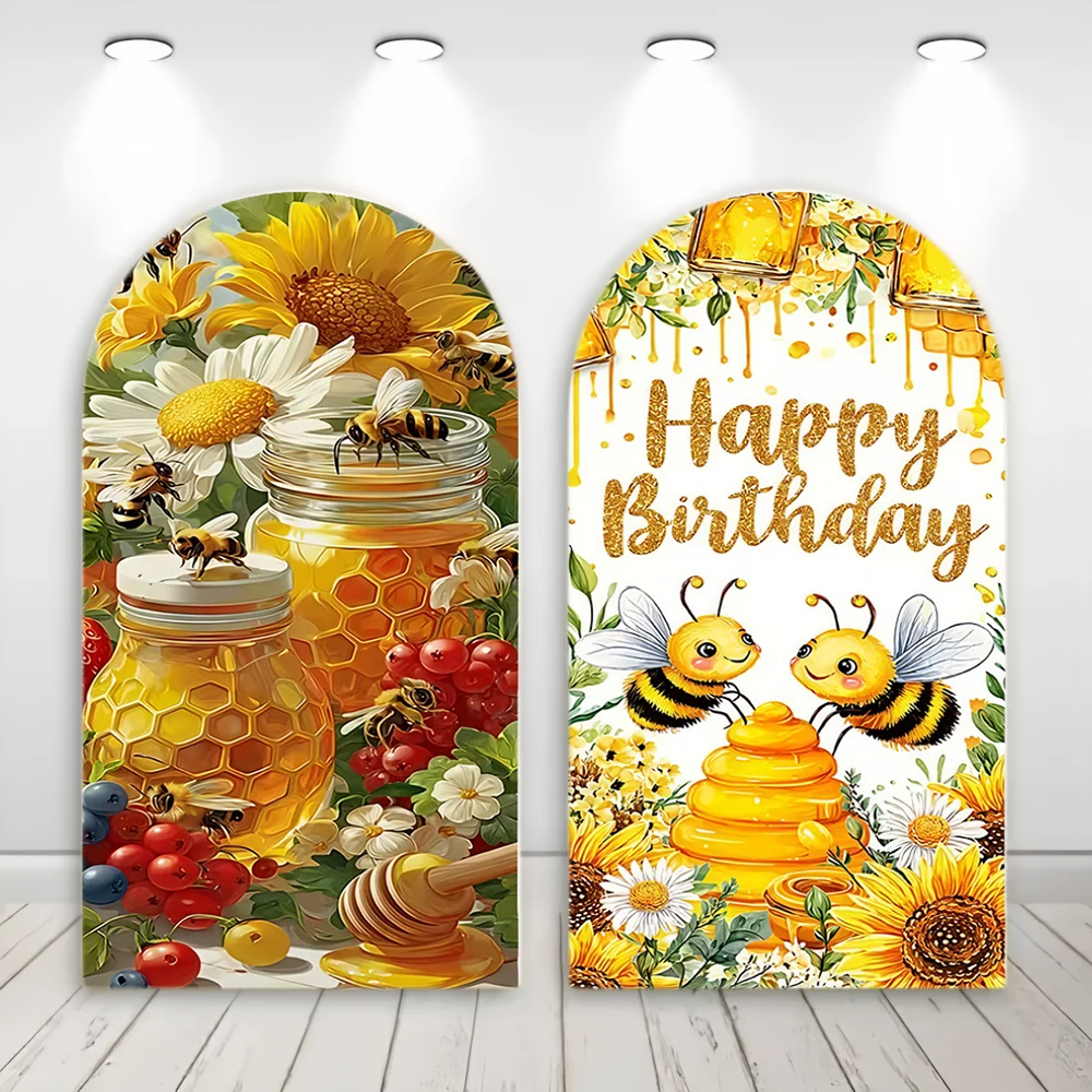 Sweet As Can Bee Arch Backdrop Honeybee Baby Shower Birthday custom Party Decorations Honeycomb Yellow Background Elastic Fabric
Sweet As Can Bee Arch Backdrop Honeybee Baby Shower Birthday custom Party Decorations Honeycomb Yellow Background Elastic Fabric
