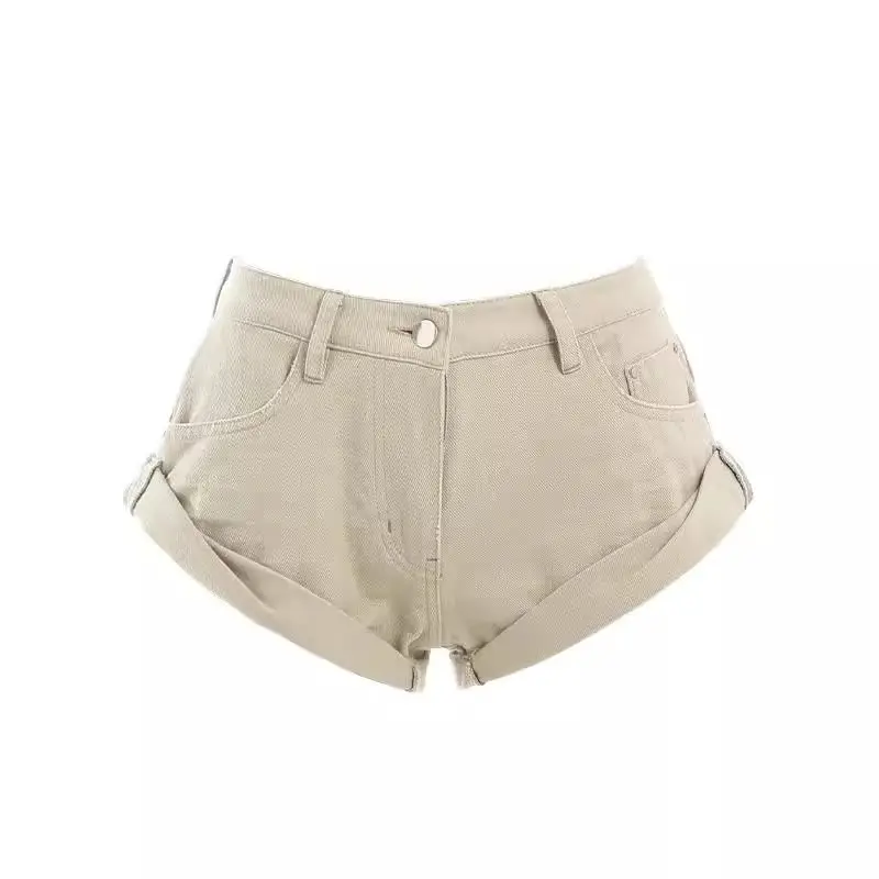 Khaki Spice Girl Washed Denim Shorts Women's Summer Retro Design Sense Slim A Word Hot Pants Y2k Shorts
Khaki Spice Girl Washed Denim Shorts Women's Summer Retro Design Sense Slim A Word Hot Pants Y2k Shorts
