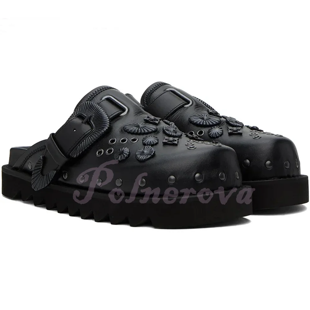 Fully Studded Mules Women Shoes Stylish Black Leather Slip On Slippers Wear-Resistant Luxurious Handmade Outdoor Women Slides
Fully Studded Mules Women Shoes Stylish Black Leather Slip On Slippers Wear-Resistant Luxurious Handmade Outdoor Women Slides