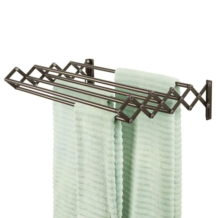 Steel Wall Mount Accordion Expandable Retractable Clothes Air Drying Rack 8 Bars for Hanging Garments Mounted Organizer for Laun
Steel Wall Mount Accordion Expandable Retractable Clothes Air Drying Rack 8 Bars for Hanging Garments Mounted Organizer for Laun