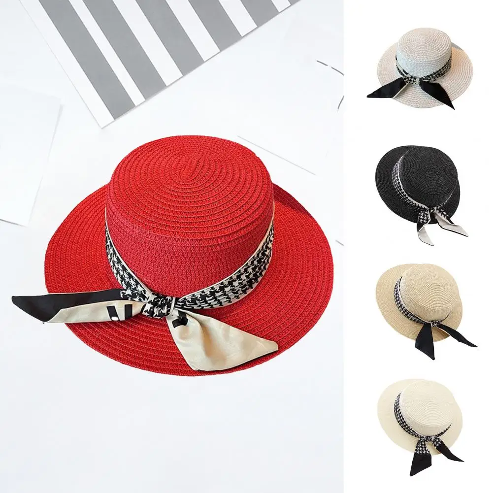 Summer Sun Protection Woven Women'S Straw Hat, Bow Tie, Elegant Beach Hat, Large Brim Sun Hat For Vacation
Summer Sun Protection Woven Women'S Straw Hat, Bow Tie, Elegant Beach Hat, Large Brim Sun Hat For Vacation