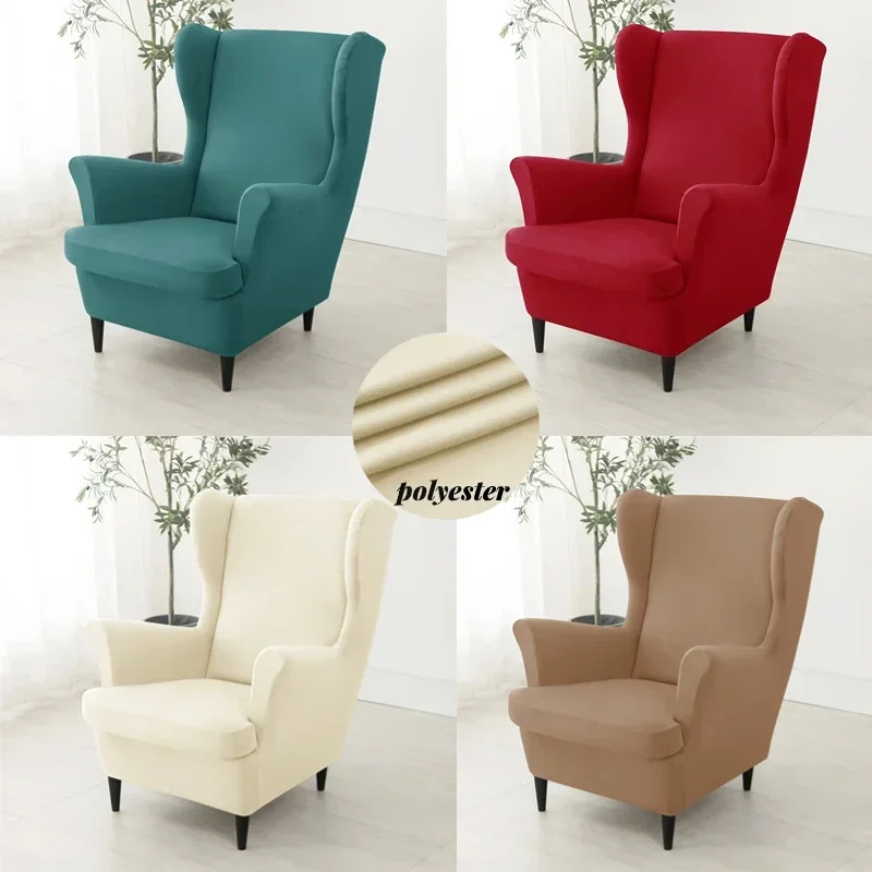 Solid Color Wing Chair Cover Stretch Spandex Armchair Covers Polyester Wingback Chair Cover كرسي with Seat Cushion Case 의자 Home
Solid Color Wing Chair Cover Stretch Spandex Armchair Covers Polyester Wingback Chair Cover كرسي with Seat Cushion Case 의자 Home