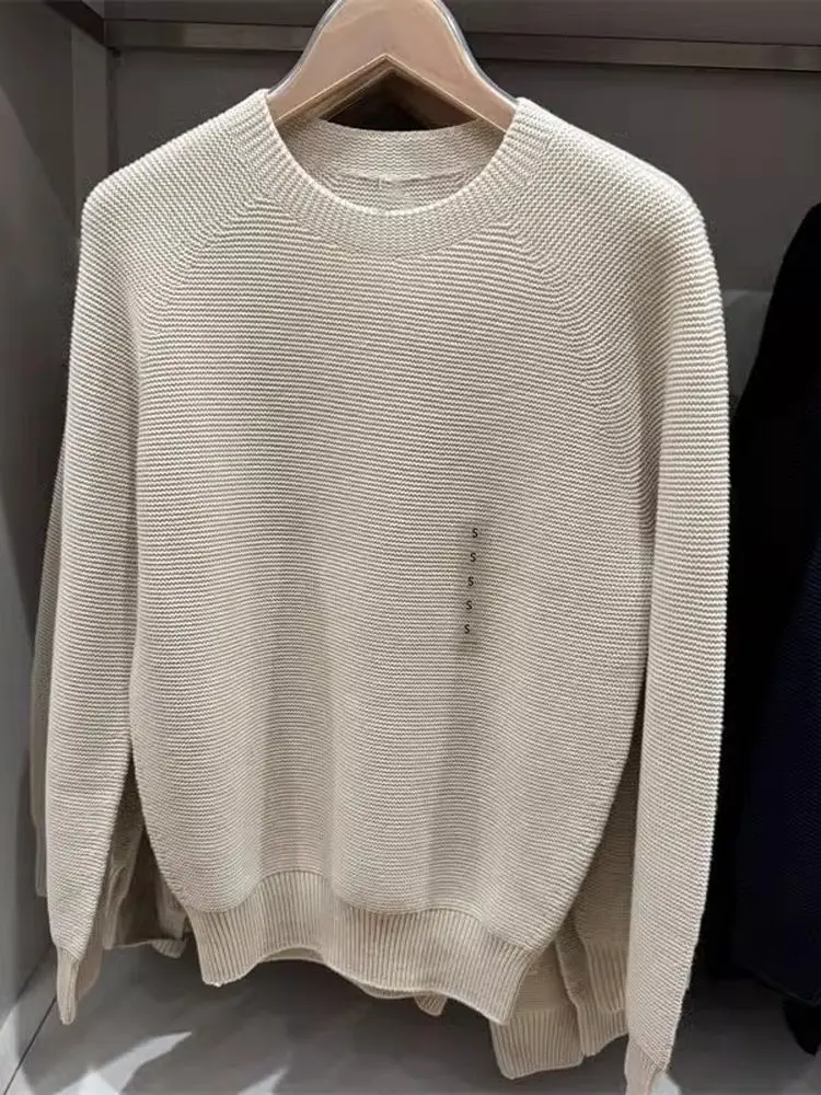 Loose Fit Long Sve round Ne Knitted Sweater Base Layer irt for Men And Women Spring Autumn Pure Color Crew Ne Sweats...
Loose Fit Long Sve round Ne Knitted Sweater Base Layer irt for Men And Women Spring Autumn Pure Color Crew Ne Sweats...