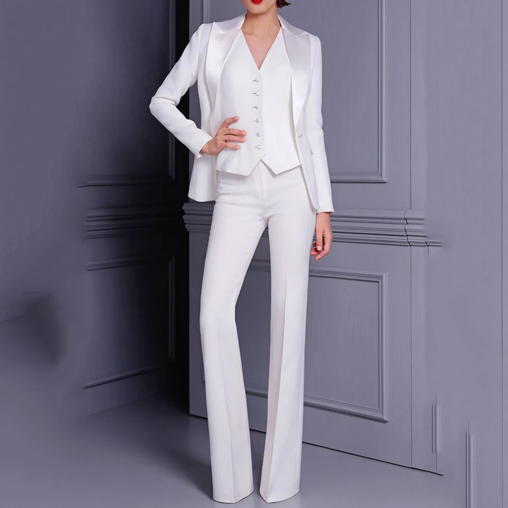 Elegant Work Women's Pants Suits 3 Piece Set for Women Business Suit Set Uniform Slim Blazer Vest and Pant Office Lady Suits
Elegant Work Women's Pants Suits 3 Piece Set for Women Business Suit Set Uniform Slim Blazer Vest and Pant Office Lady Suits