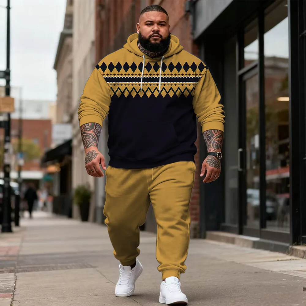 S-9xl plus size Ethnic-Themed Men's Hoodie Set - 2-Piece Casual Wear for Big & Tall Guys, Soft Skin-Friendly Fabric,
S-9xl plus size Ethnic-Themed Men's Hoodie Set - 2-Piece Casual Wear for Big & Tall Guys, Soft Skin-Friendly Fabric,