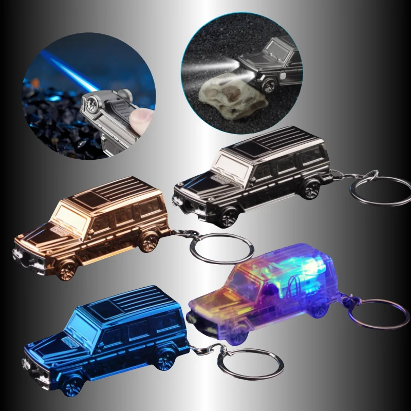 New Windproof Flashlight Off Road Keychain Inflatable Lighter Jet Blue Flame Butane Cool Lighter Men's Smoking Gift
New Windproof Flashlight Off Road Keychain Inflatable Lighter Jet Blue Flame Butane Cool Lighter Men's Smoking Gift