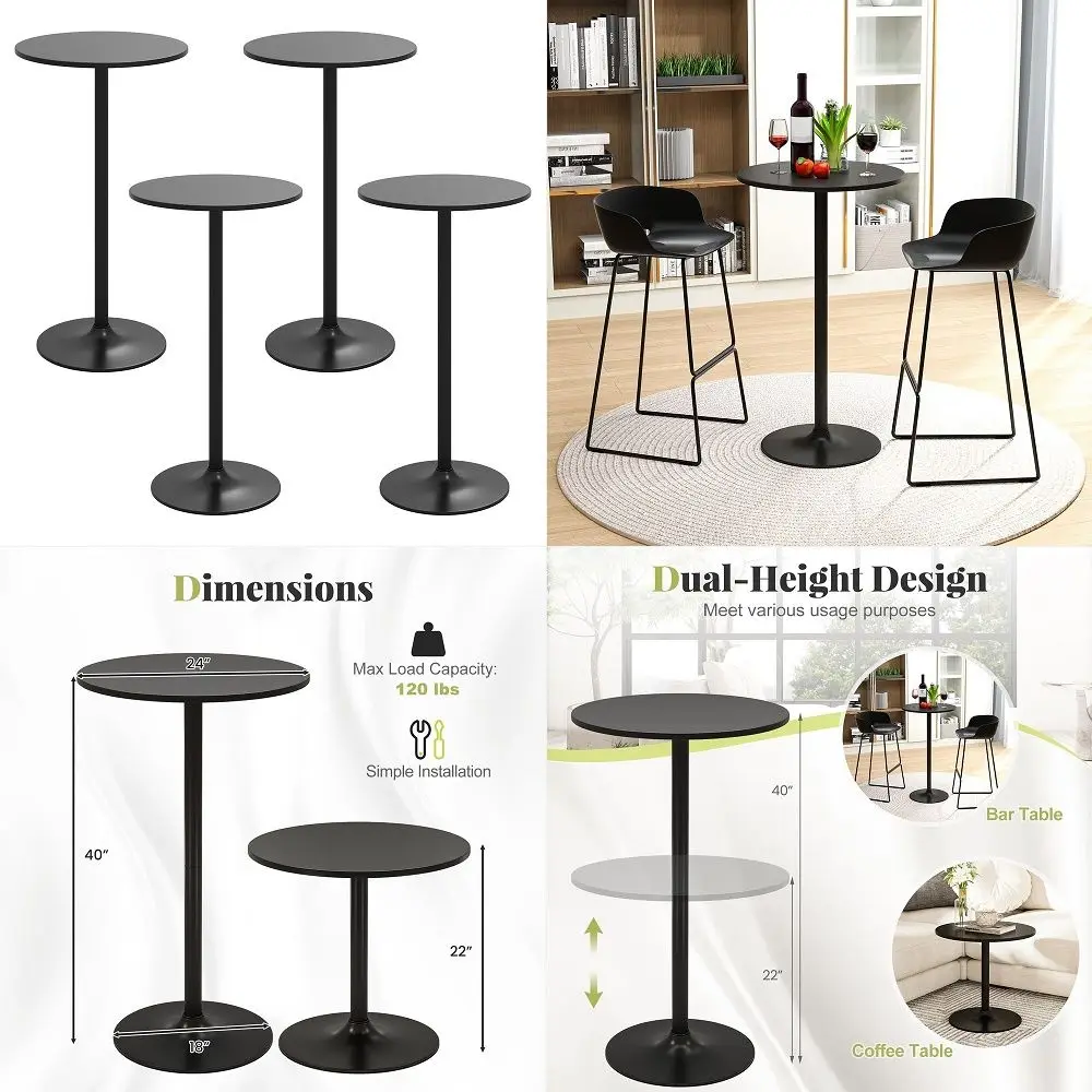 Round Bar Table Set of 4, Bistro Pub Table with Adjustable Height amp Metal Base, Modern Bar Height Cocktail Table for Living R
Round Bar Table Set of 4, Bistro Pub Table with Adjustable Height amp Metal Base, Modern Bar Height Cocktail Table for Living R
