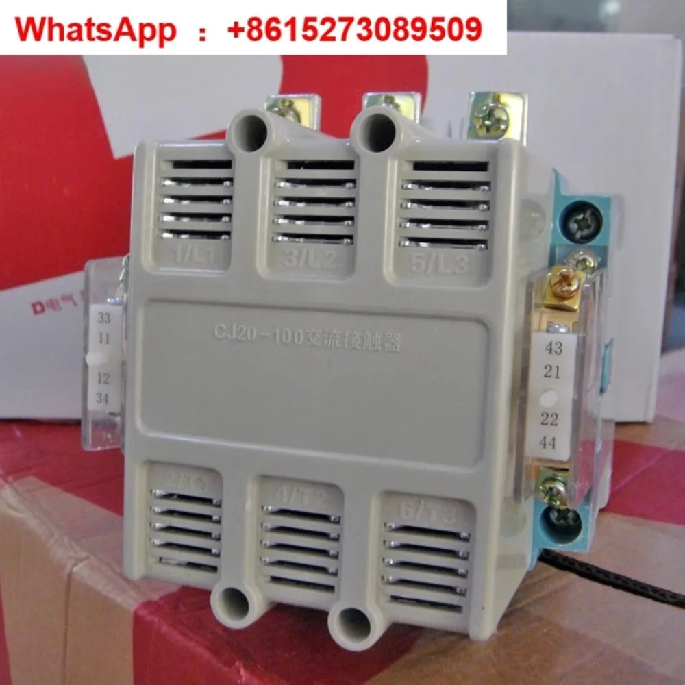 AC contactor CJ20-100A copper coil 36V110V220V380V two normally open two normally closed
AC contactor CJ20-100A copper coil 36V110V220V380V two normally open two normally closed