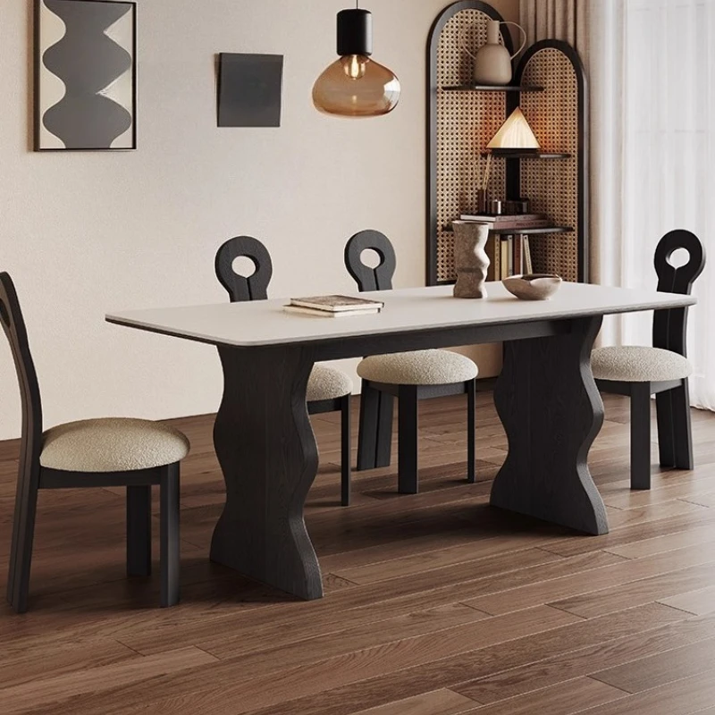 Винтажный обеденный стол с рябью, ножка стола во французском стиле, минималистичный современный прямоугольный комплект обеденного стола из массива белого воскового дерева, мебель
Винтажный обеденный стол с рябью, ножка стола во французском стиле, минималистичный современный прямоугольный комплект обеденного стола из массива белого воскового дерева, мебель