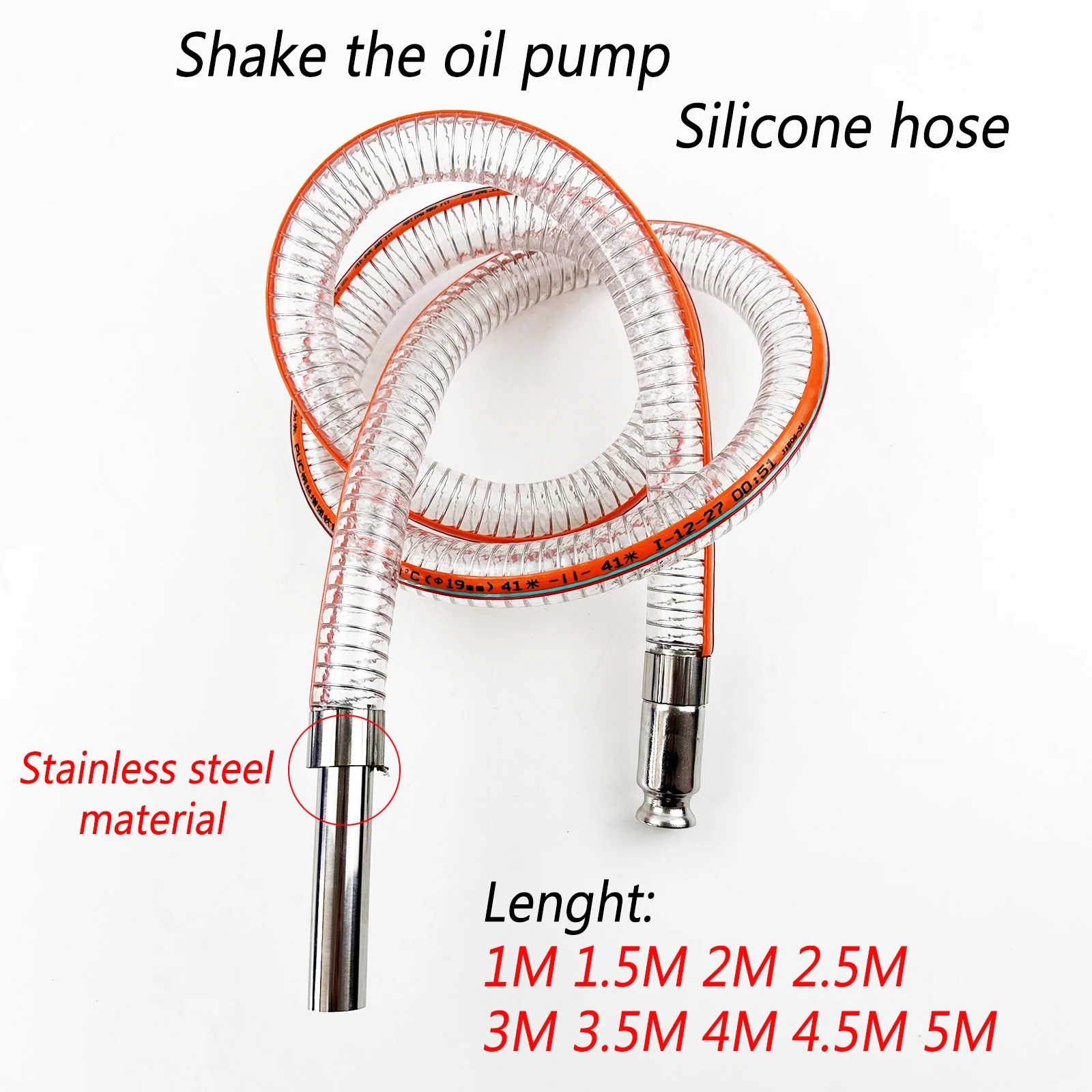 1-5M Reinforced Transparent Steel Wire Silicone Hose Engine Fuel Delivery Pipe Dual-Use Fuel Water Pipe Automotive fuel hose
1-5M Reinforced Transparent Steel Wire Silicone Hose Engine Fuel Delivery Pipe Dual-Use Fuel Water Pipe Automotive fuel hose