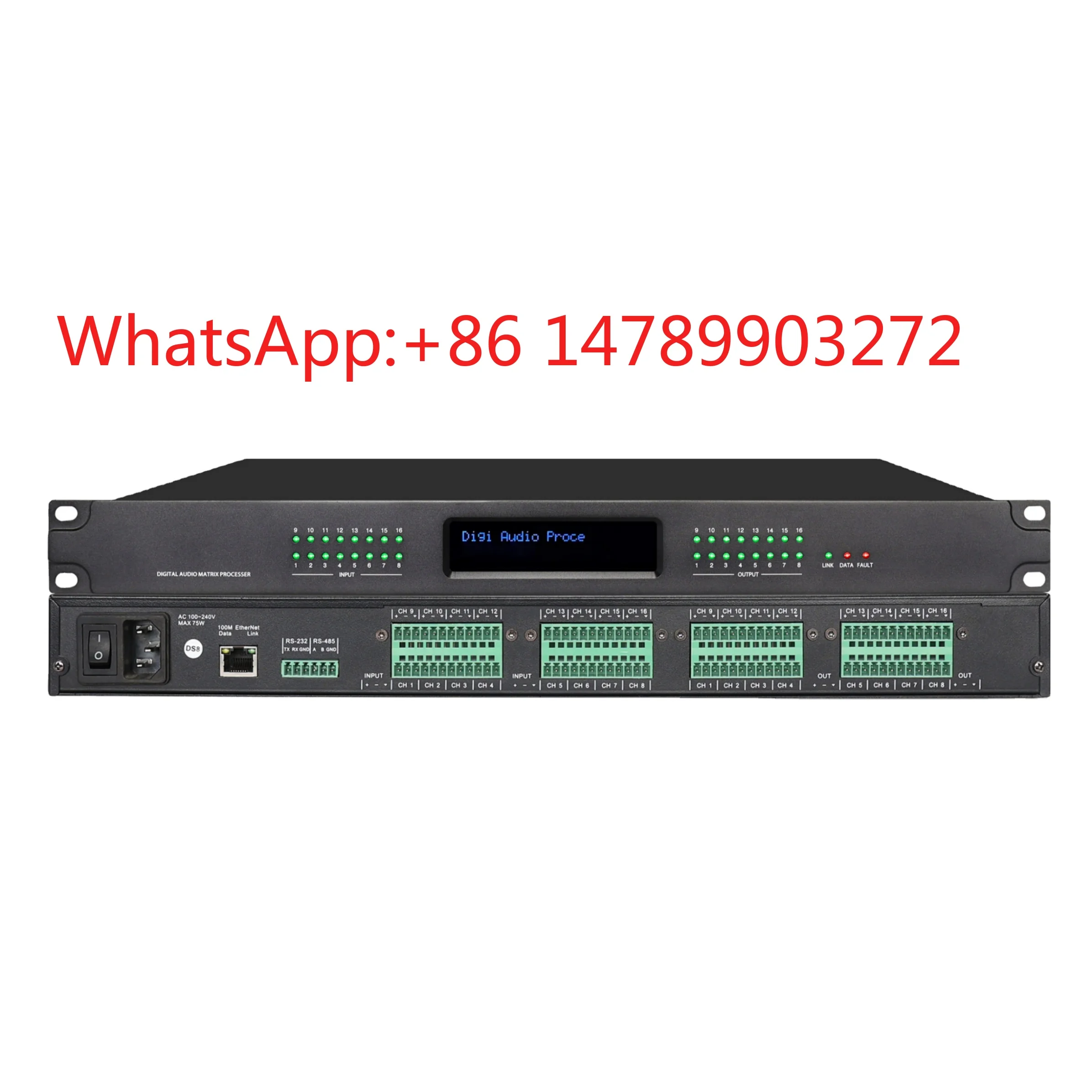 16 In 16 Out Digital Matrix Processor Metal Shell Professional Stage Audio Device
16 In 16 Out Digital Matrix Processor Metal Shell Professional Stage Audio Device