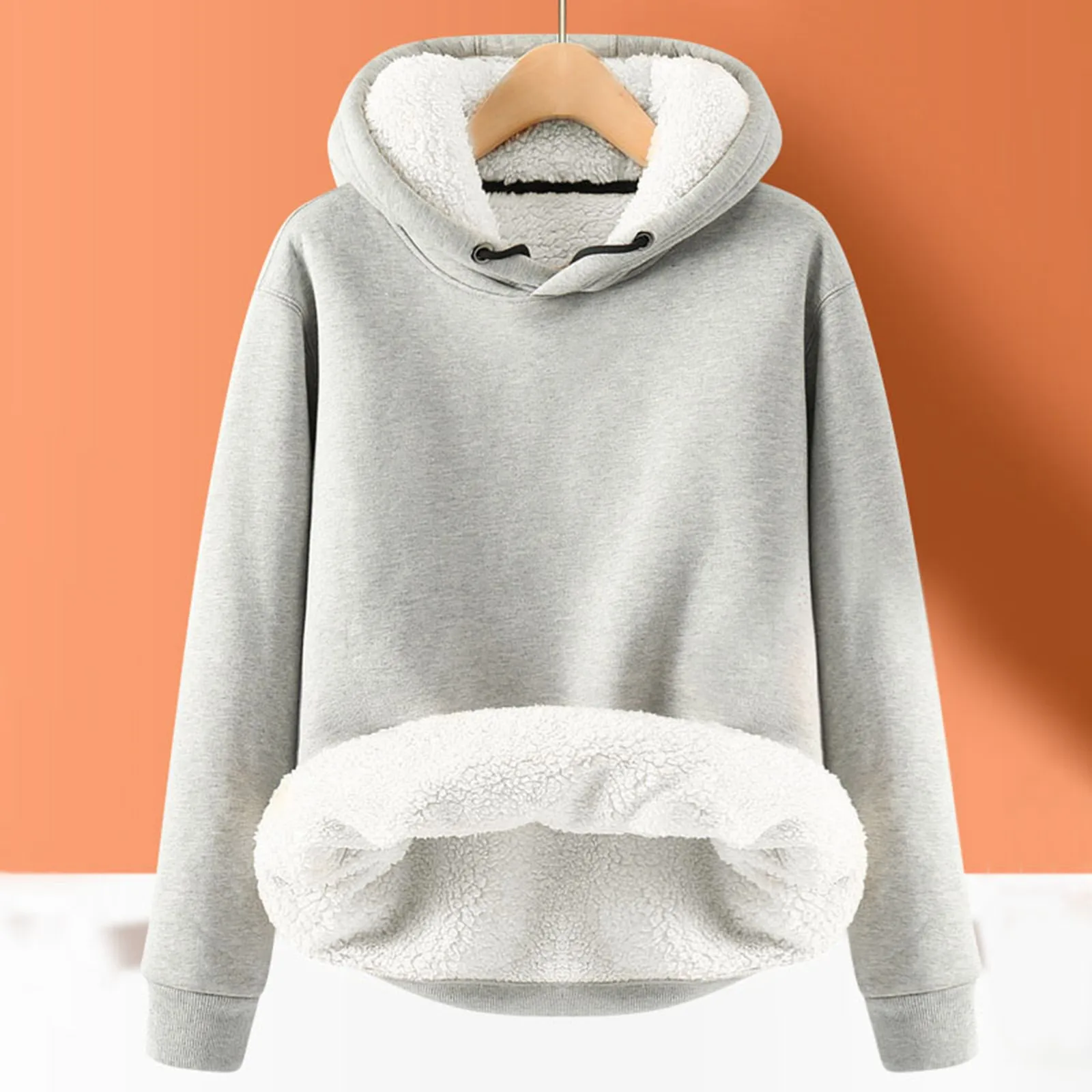 Women's Black Fleece Hooded Sweatshirt Spring Soft Thicken Warm Hoodies Pullovers Tops Casual Long Sleeve Hooded Jackets
Women's Black Fleece Hooded Sweatshirt Spring Soft Thicken Warm Hoodies Pullovers Tops Casual Long Sleeve Hooded Jackets