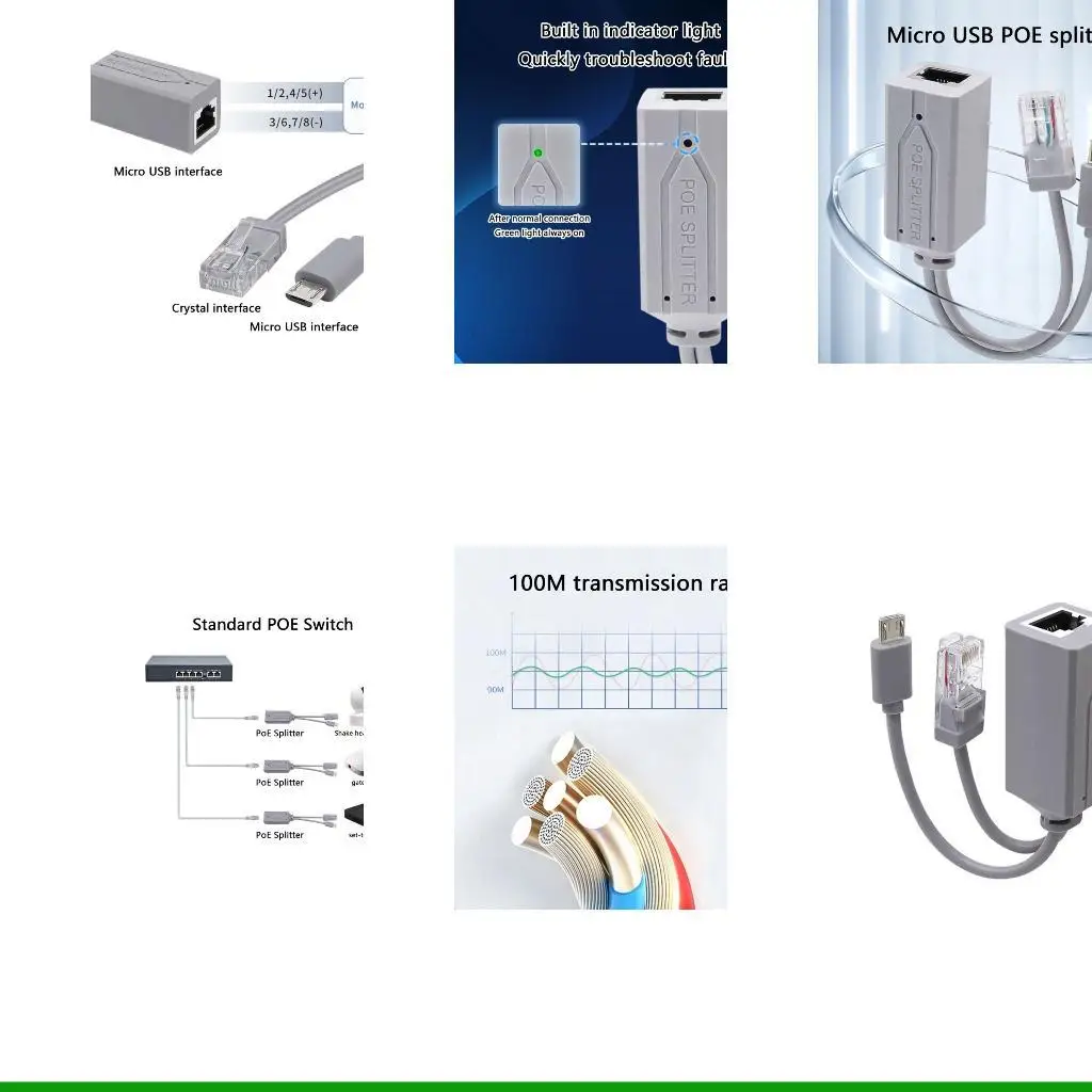 U55C Power Over Ethernet Poe Splitter от 48 В до 5 В для легких настроек для установленного верхнего коробки
U55C Power Over Ethernet Poe Splitter от 48 В до 5 В для легких настроек для установленного верхнего коробки