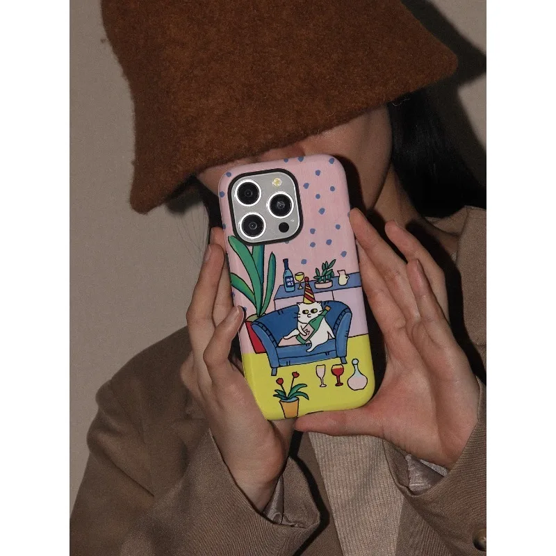 HaDoii Candy Color Cute Cat Phone Case For iPhone 12 13 14 15 Pro Max Plus Anti Drop Shockproof Matte Phone Case funda iphone
HaDoii Candy Color Cute Cat Phone Case For iPhone 12 13 14 15 Pro Max Plus Anti Drop Shockproof Matte Phone Case funda iphone