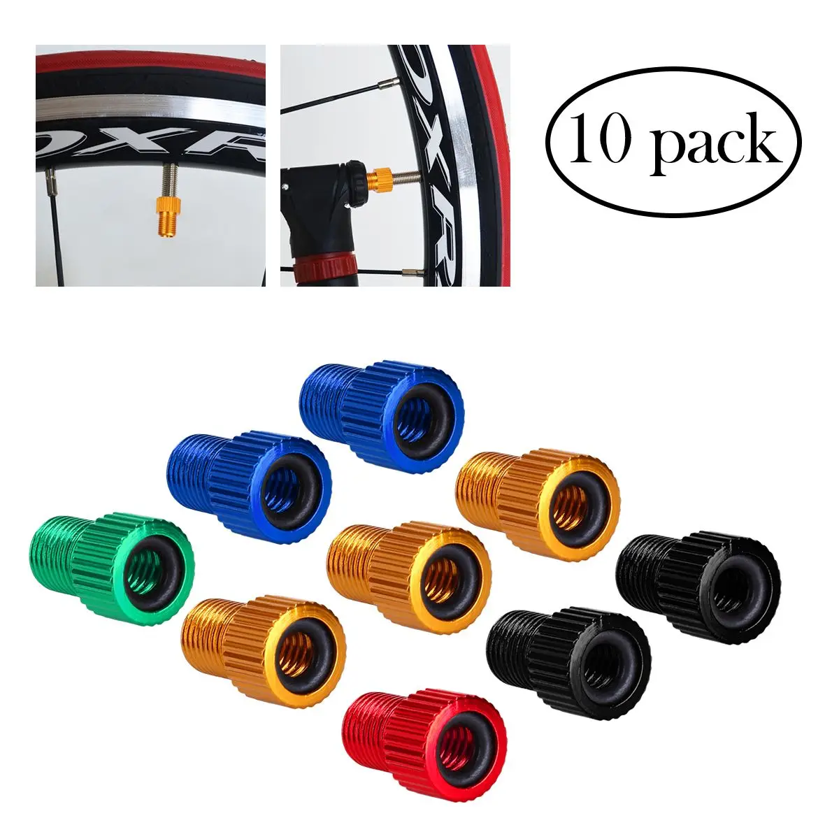 to Valve Conversion Head Yellow Bike Tire Stem Adapter Tools for Mountain Road Folding Bikes Prevent Leakage
to Valve Conversion Head Yellow Bike Tire Stem Adapter Tools for Mountain Road Folding Bikes Prevent Leakage