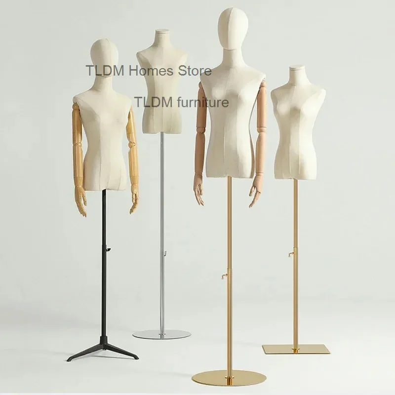 Female Half-length Mannequin for Women's Clothing Store Thickened Mannequin Props Wedding Dress Shop Mannequins Display Stand GM
Female Half-length Mannequin for Women's Clothing Store Thickened Mannequin Props Wedding Dress Shop Mannequins Display Stand GM