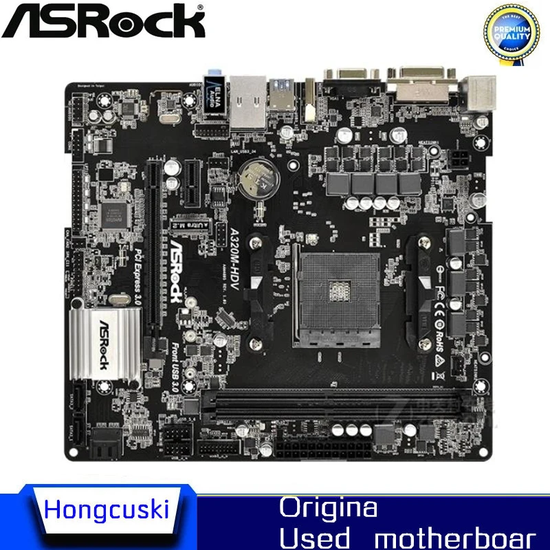 For ASROCK A320M-HDV original Used motherboard Socket AM4 DDR4 USB3.0 SATA3 A320 Desktop Motherboard
For ASROCK A320M-HDV original Used motherboard Socket AM4 DDR4 USB3.0 SATA3 A320 Desktop Motherboard