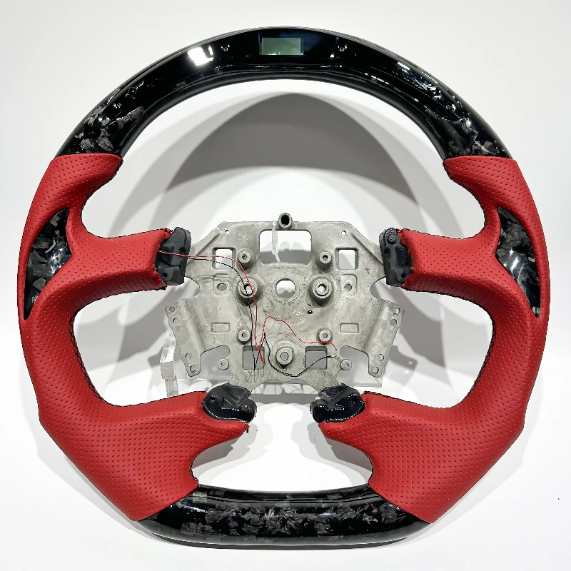 Red leather LED carbon fiber steering wheel for Ford Falcon - Durable Performance Auto Accessory
Red leather LED carbon fiber steering wheel for Ford Falcon - Durable Performance Auto Accessory