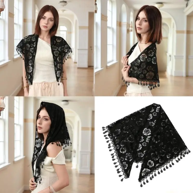 31BF 130x50cm Polyester Lace Scarf With Embroidered Design Bridal Shawl Headgear
31BF 130x50cm Polyester Lace Scarf With Embroidered Design Bridal Shawl Headgear