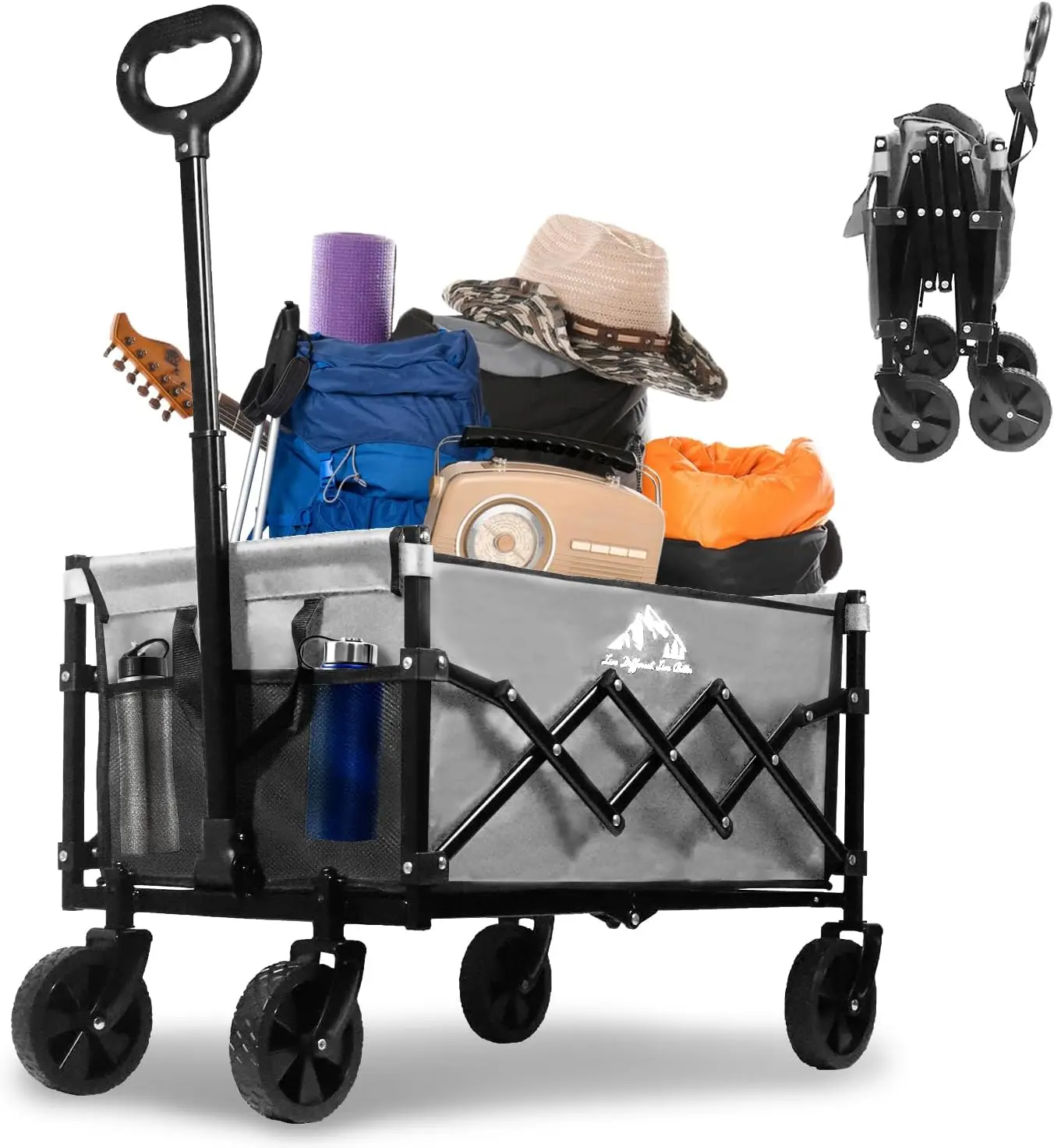 Collapsible Wagon 352LBS Capacity Foldable Large Carts Heavy Duty Outdoor Folding Cart with All Terrain Wheels Utility Garden Be
Collapsible Wagon 352LBS Capacity Foldable Large Carts Heavy Duty Outdoor Folding Cart with All Terrain Wheels Utility Garden Be