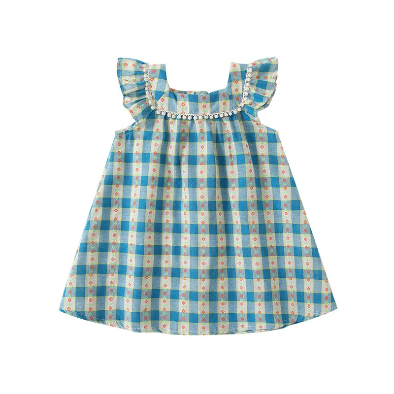 Summer Baby Girl Korean Style Plaid Sleeveless Princess Dress Color Block Lightweight Breathable Mesh Layered Toddler Clothing
Summer Baby Girl Korean Style Plaid Sleeveless Princess Dress Color Block Lightweight Breathable Mesh Layered Toddler Clothing