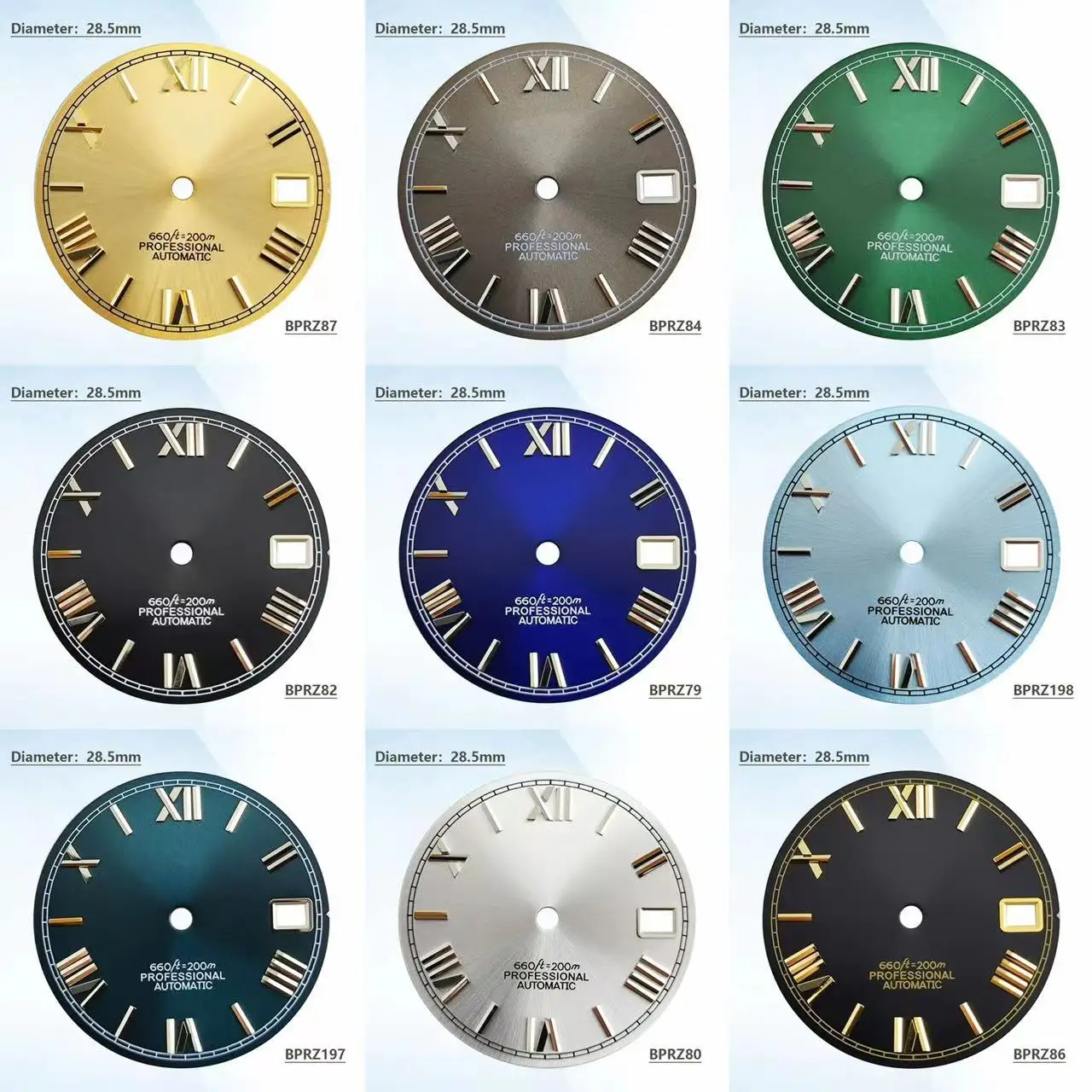 28.5mm Dial NH35 Roman S Dial Suitable For NH35 NH36 Movement Watch Accessories Repair Tools 29mm S Roman Dial
28.5mm Dial NH35 Roman S Dial Suitable For NH35 NH36 Movement Watch Accessories Repair Tools 29mm S Roman Dial