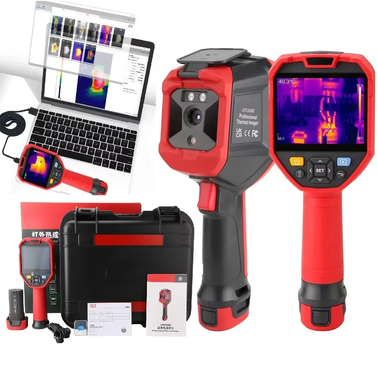 UTi320E Thermal Imager High Resolution Handheld Thermal Ca mera PCB Circuit Floor Heating Detection
UTi320E Thermal Imager High Resolution Handheld Thermal Ca mera PCB Circuit Floor Heating Detection