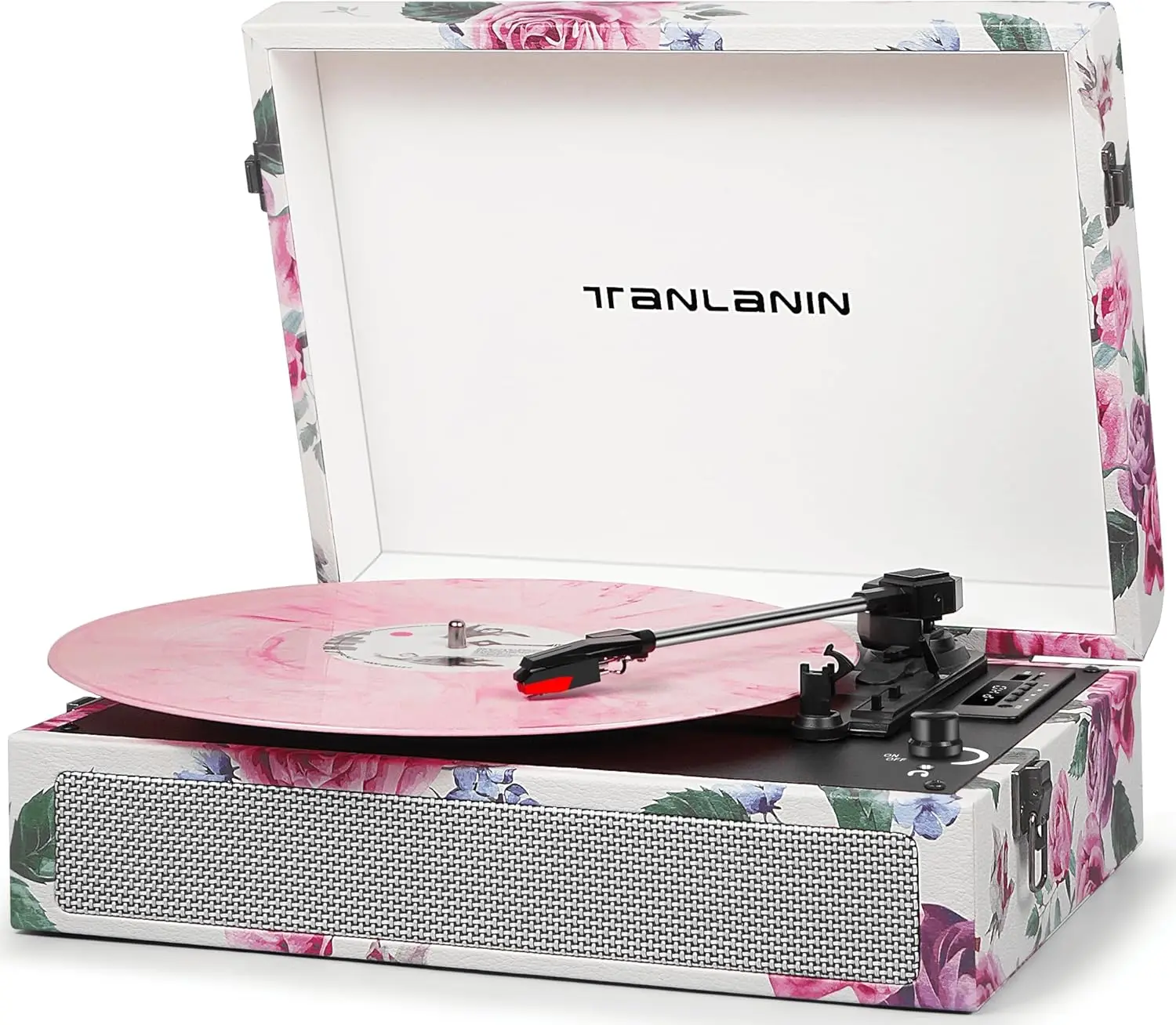 Vintage 3-Speed Turntable with Bluetooth, USB Recording, Built-in Speakers, Portable Design
Vintage 3-Speed Turntable with Bluetooth, USB Recording, Built-in Speakers, Portable Design