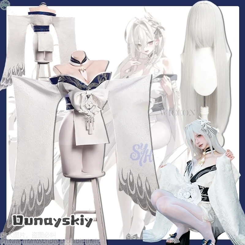 Hakuhō Cosplay Game Azur Lane Anime Costume{NinoNiko Cosplay}Japanese Sexy White Deep V Kimono Lolita Halloween Party 코스프레
Hakuhō Cosplay Game Azur Lane Anime Costume{NinoNiko Cosplay}Japanese Sexy White Deep V Kimono Lolita Halloween Party 코스프레