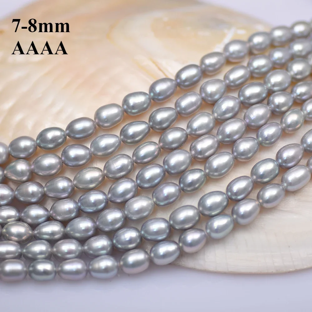7-8mm 4A Natural Freshwater Pearl Gray Rice Exquisite High Quality Bead Jewelry Make DIY Necklace Bracelet Accessories Wholesale
7-8mm 4A Natural Freshwater Pearl Gray Rice Exquisite High Quality Bead Jewelry Make DIY Necklace Bracelet Accessories Wholesale