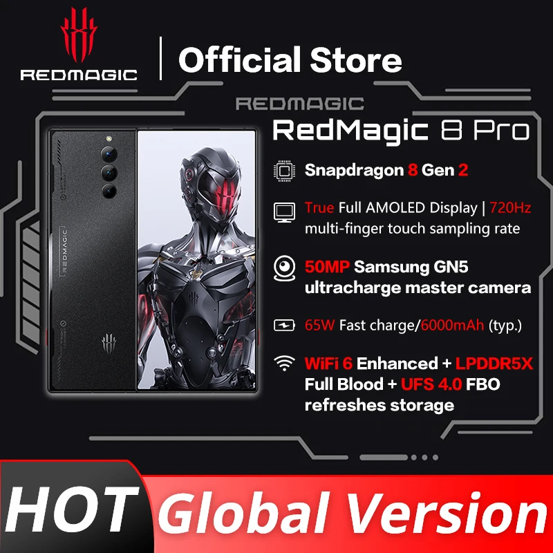 Смартфон Redmagic 8 Pro, 6,8 дюйма, 120 Гц, AMOLED, Snapdragon 8 Gen 2, 65 Вт, супер быстрая зарядка, 6000 мАч
Смартфон Redmagic 8 Pro, 6,8 дюйма, 120 Гц, AMOLED, Snapdragon 8 Gen 2, 65 Вт, супер быстрая зарядка, 6000 мАч