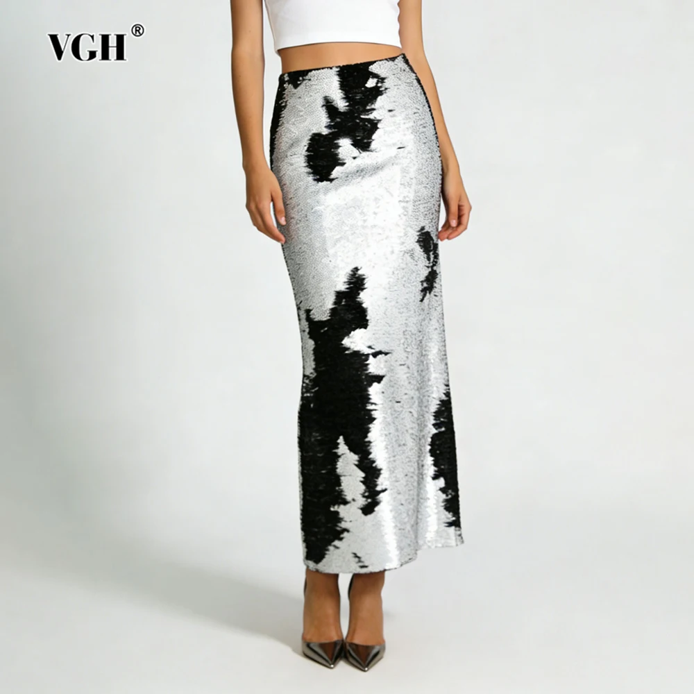VGH Hit Color Sexy Patchwork Sequined Bodycon Skirt for Women High Waist Spliced Zipper Party Club Style Pencil Skirts Female
VGH Hit Color Sexy Patchwork Sequined Bodycon Skirt for Women High Waist Spliced Zipper Party Club Style Pencil Skirts Female