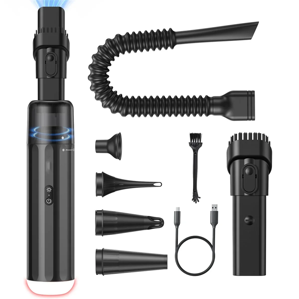 13000PA Powerful Car Vacuum Cleaner High Power Cordless Rechargeable, Handheld Vacuum, Mini Vacuum with LED Light
13000PA Powerful Car Vacuum Cleaner High Power Cordless Rechargeable, Handheld Vacuum, Mini Vacuum with LED Light
