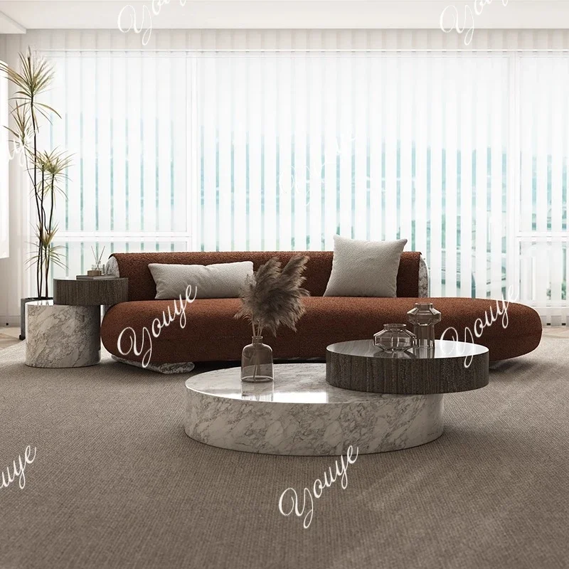 Q Light luxury Italian minimalist round marble coffee table post-modern small apartment living room home creative coffee table
Q Light luxury Italian minimalist round marble coffee table post-modern small apartment living room home creative coffee table