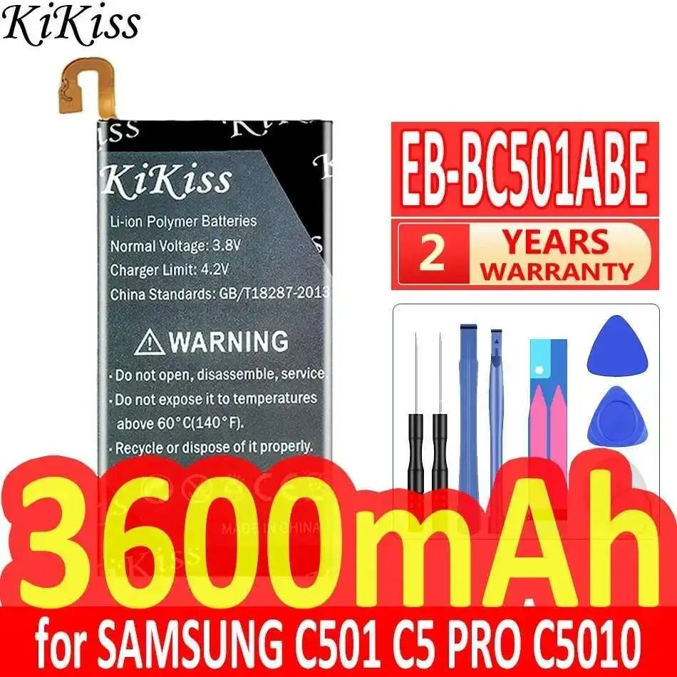 3600mAh EB-BC501ABE Mobile Phone Battery For Samsung C501 C5 Pro C5Pro C5010 High-Capacity
3600mAh EB-BC501ABE Mobile Phone Battery For Samsung C501 C5 Pro C5Pro C5010 High-Capacity